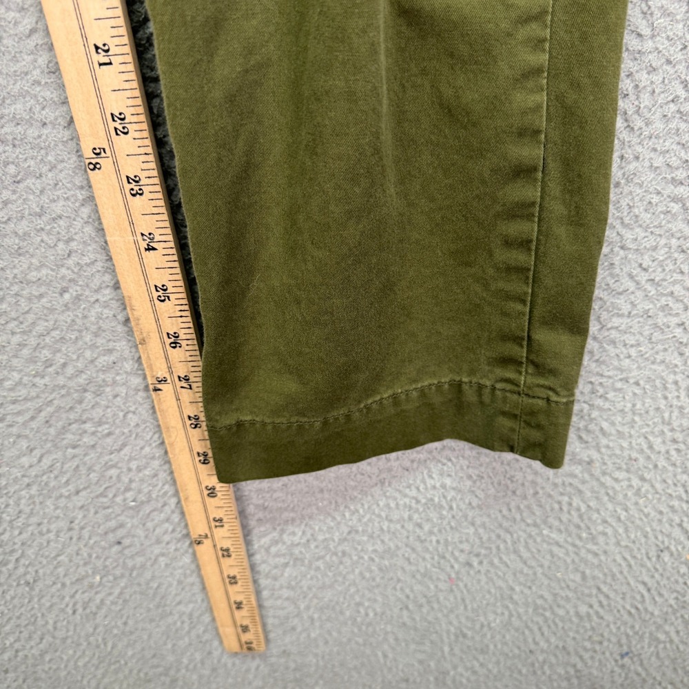 Polo Ralph Lauren Pants Mens 32x30 Olive Green Stretch Straight Fit Chino Preppy - Picture 10 of 13